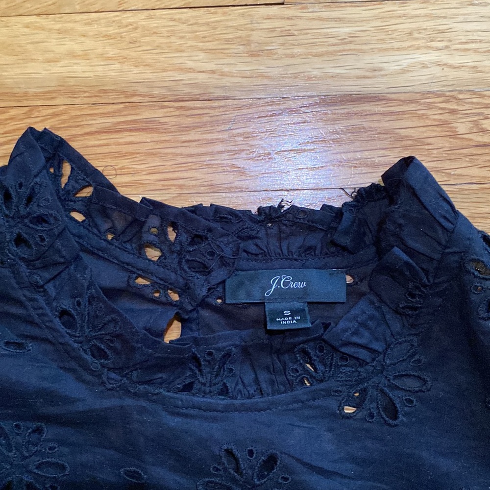 J.Crew Eyelet Ruffle Top - Picture 6 of 9